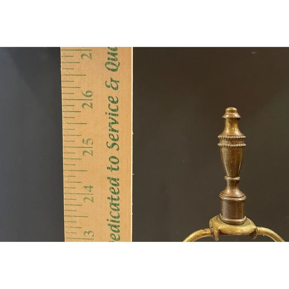 Vintage Neoclassical Ceramic Urn Table Lamp with Green Ivy Vine 3 way Working
